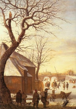 冬の風景 2 ヘンドリック・アフェルキャンプ Oil Paintings